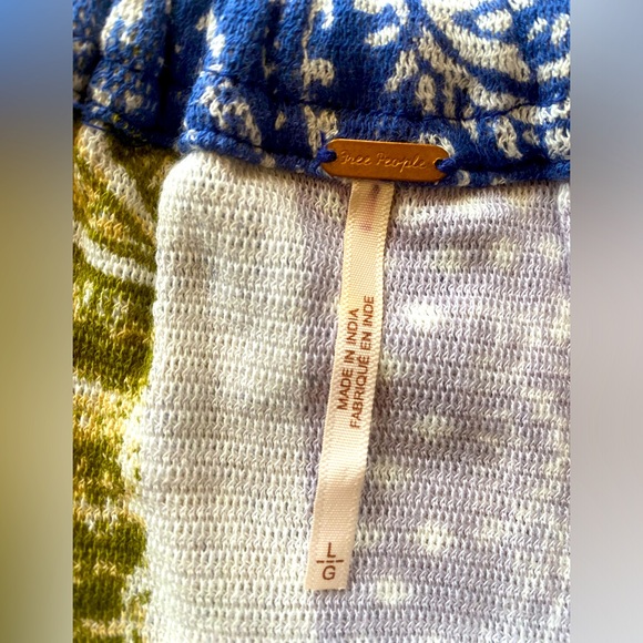 Free People Laila Top - Lilac/Purple/Blue Combo Bandana Boho Tank - Size L - NEW - Picture 7 of 9